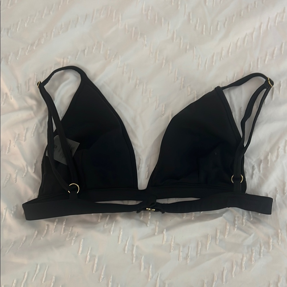 Black Triangle Bikini Bralette - Picture 5 of 8